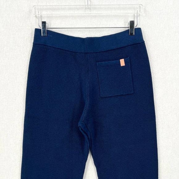 LUNYA Pants Womens Medium Blue Cozy Cotton Silk Jogger Deep Blue Waffle NWOT - Picture 6 of 16